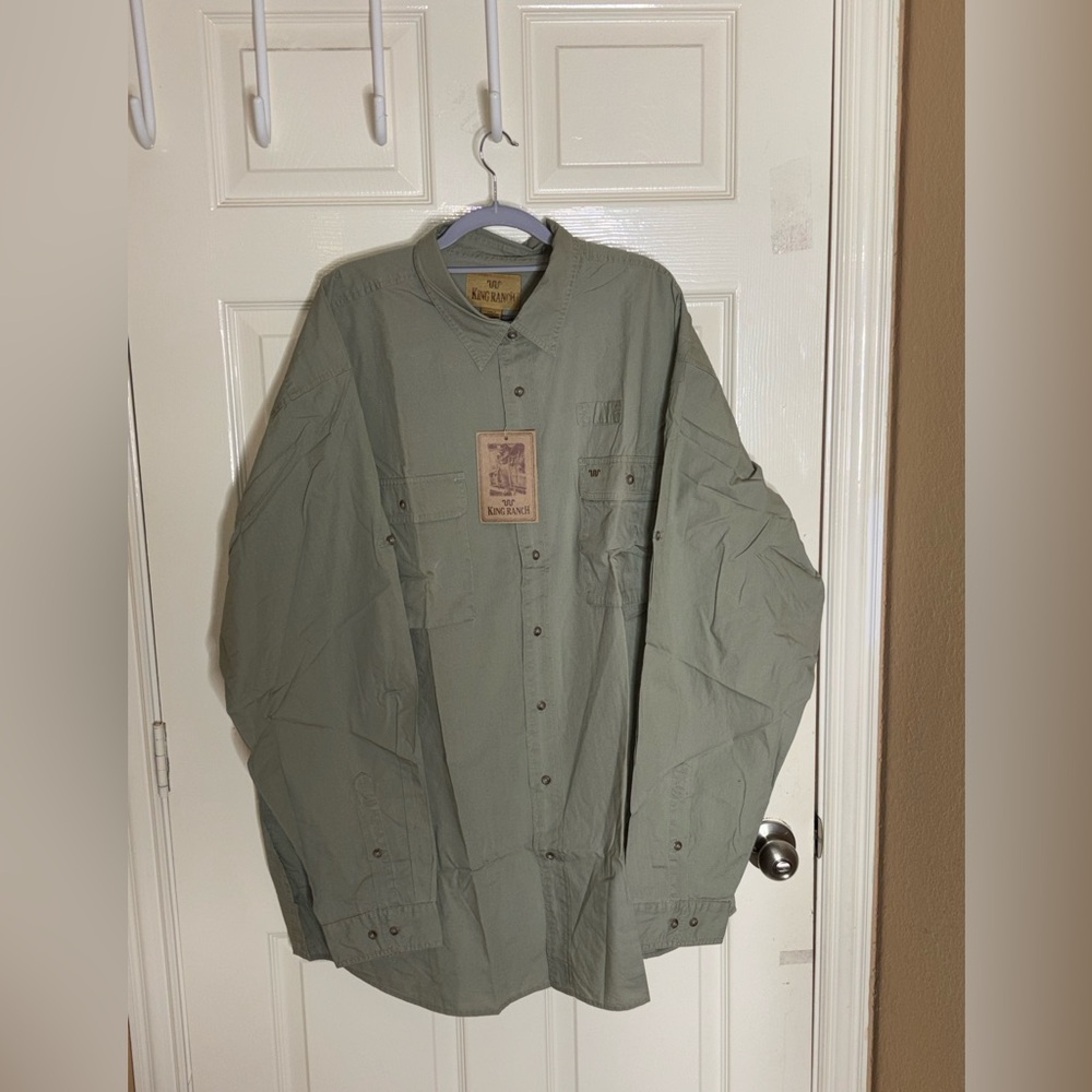 King Ranch Men's L/S Ultimate Western Fishing Shirt 3XLT - Picture 10 of 10